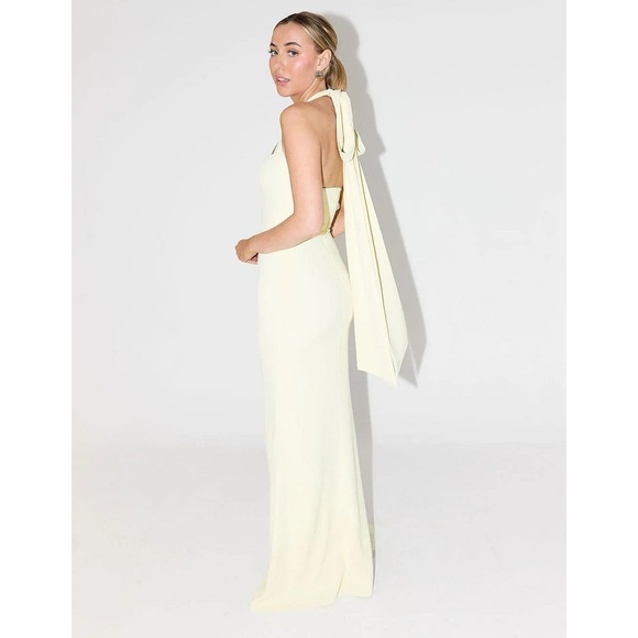 Odd Muse viral buttercream butter yellow Ultimate Muse Halter Maxi Dress - Small - Picture 5 of 10